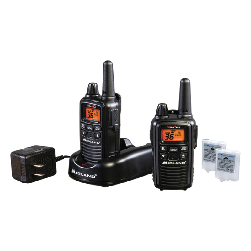 A photo of two hand-sized plastic boxy devices.