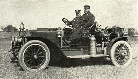 Historic photo of Fire Chiefs Cushing and Brown