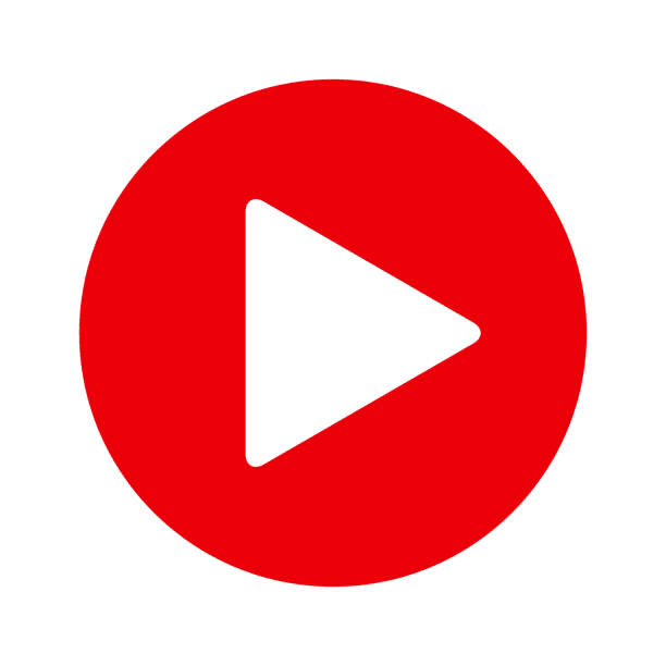 A triangle pointing to the right enclosed in a circle